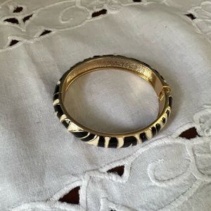 Zebra cuff bangle bracelet